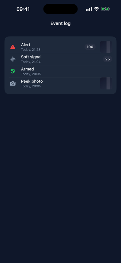 Local event log